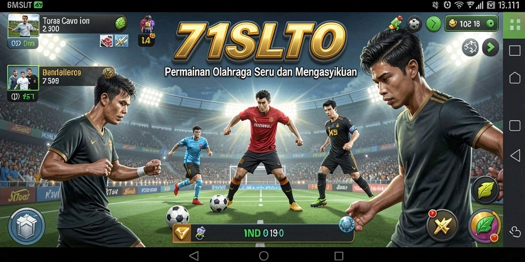 Tampilan gameplay 171SLOT yang menarik dengan suasana olahraga.