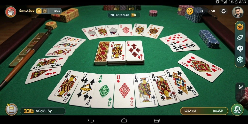 Tampilan gameplay seru dan interaktif dari 33L, permainan Gaple modern.