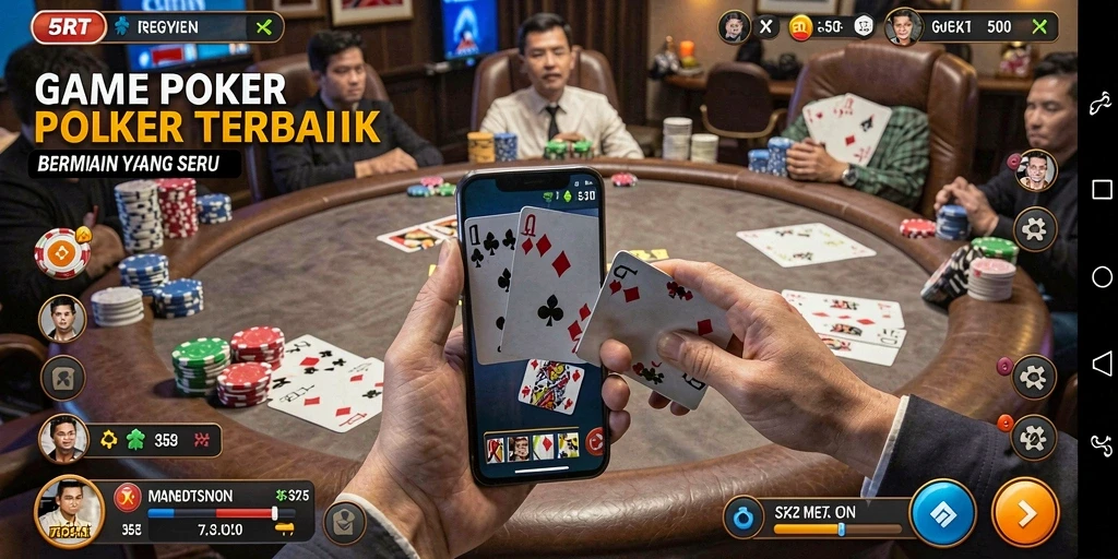 Screenshot gameplay Poker yang menarik di 5RT.