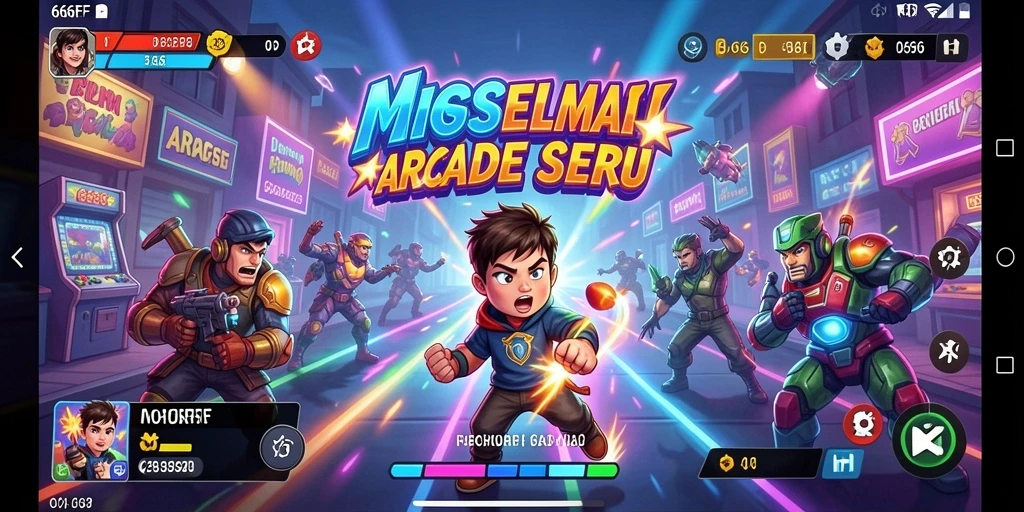 Tampilan gameplay menegangkan dan penuh aksi di 666FF.