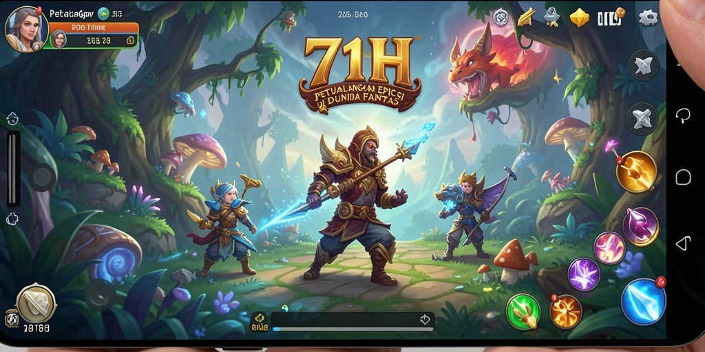 Screenshot gameplay <strong>71H</strong> memperlihatkan aksi pertarungan seru dan karakter yang kuat.