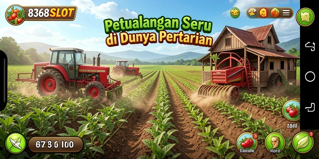 Screenshot 8368SLOT menampilkan aktivitas berkebun yang seru dan interaktif.