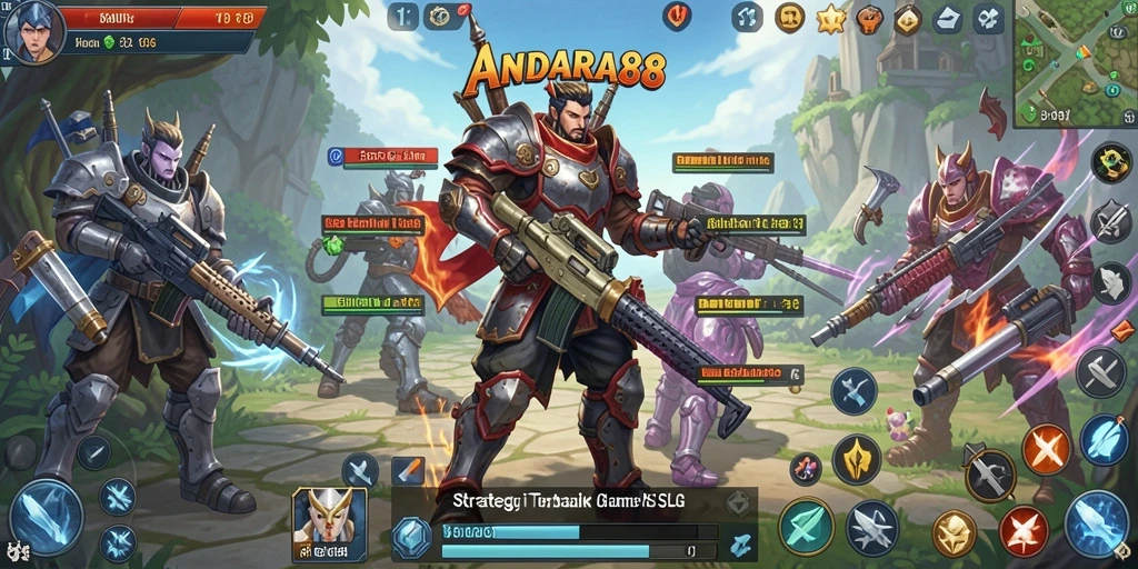 Tampilan gameplay seru di dalam ANDARA88 dengan elemen strategi.