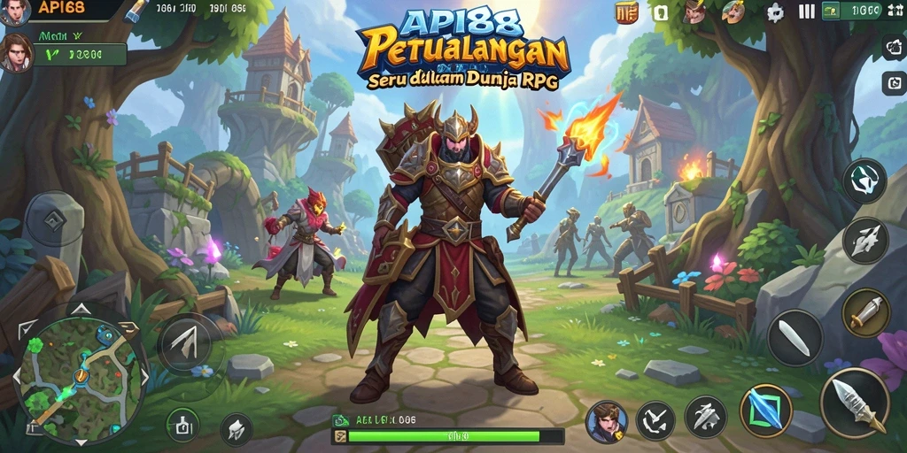 Tampilan gameplay API88 yang mendebarkan dalam pertempuran RPG.