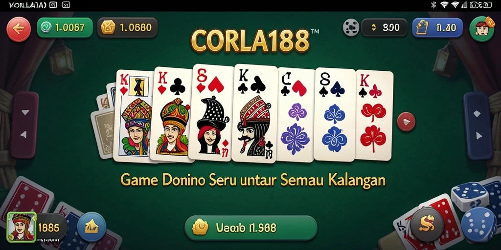 Tampilan gameplay CORLA188 yang memukau dengan aksi domino.