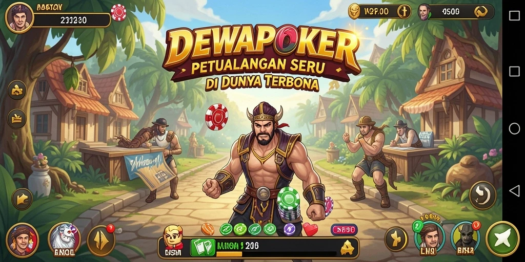 Screenshot menampilkan gameplay seru dunia terbuka DEWAPOKER.
