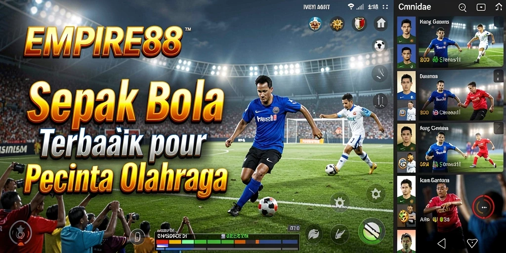 Tampilan seru gameplay sepak bola di EMPIRE88.