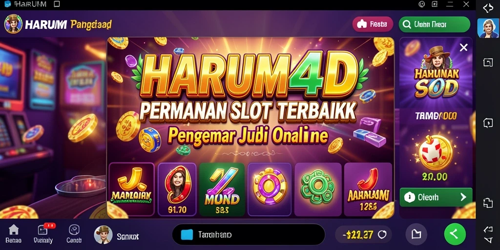 Tampilan optimis dari gameplay Slot pada HARUM4D yang menghibur.
