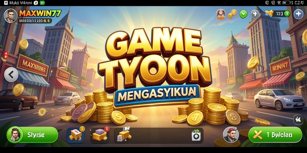 Tampilan gameplay Tycoon yang menarik dan interaktif di MAXWIN77.