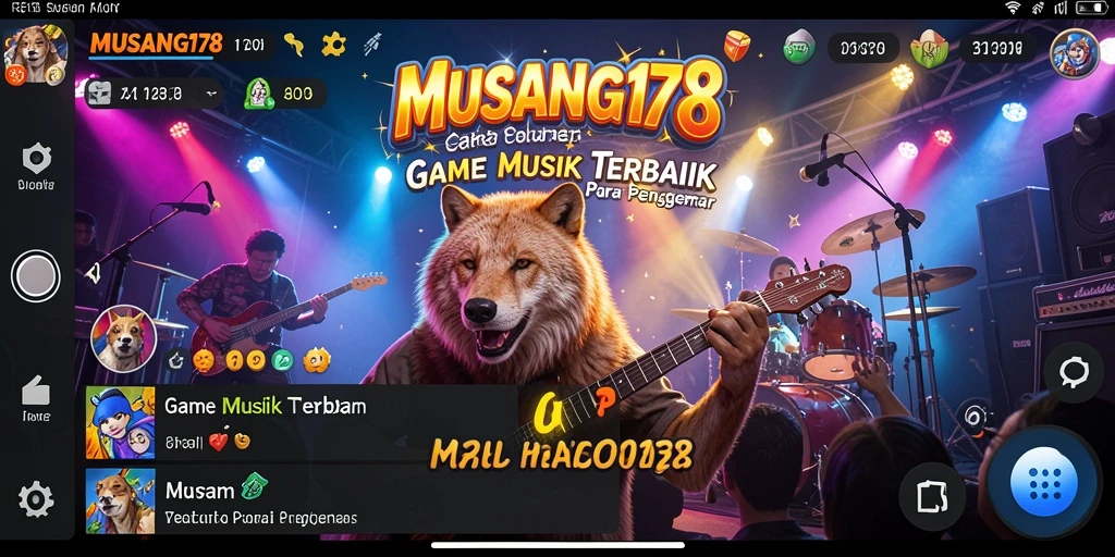 Tampilan menarik dari gameplay MUSANG178 dengan tantangan musik.