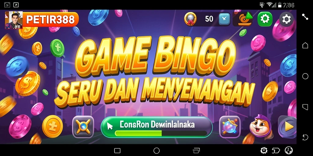 Gameplay seru dengan tema bingo yang menarik.
