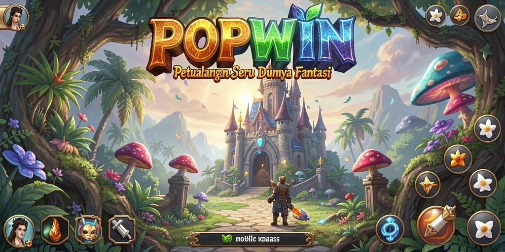 Tampilan gameplay seru di dalam dunia petualangan POPWIN.