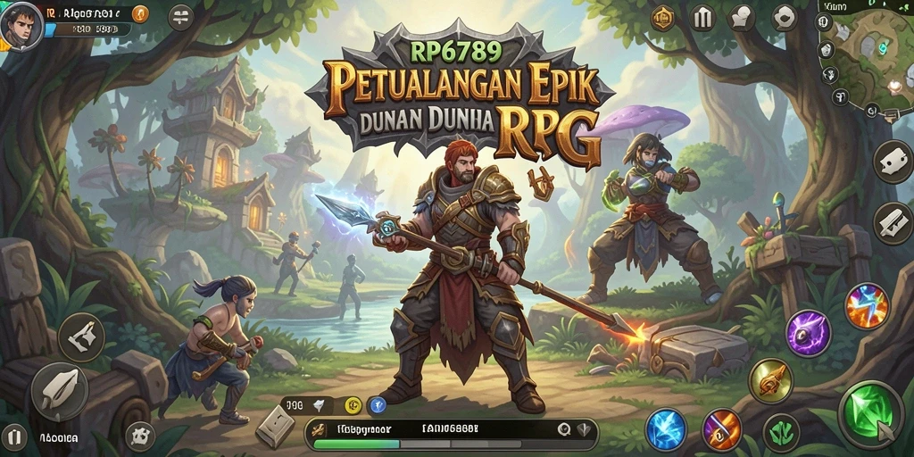 Screenshot menampilkan karakter dalam pertempuran epik di RP6789.