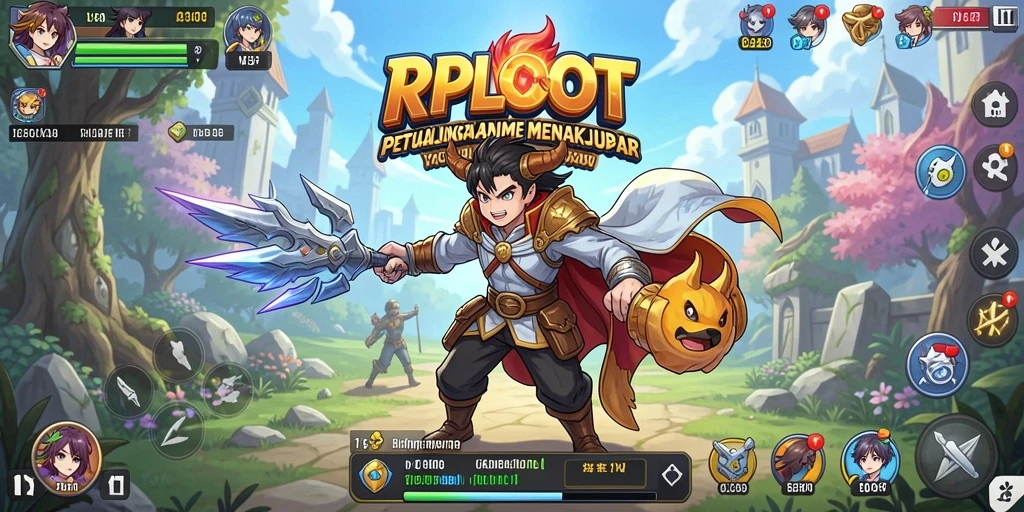 Tampilan gameplay RPLOOT yang seru dan penuh warna.