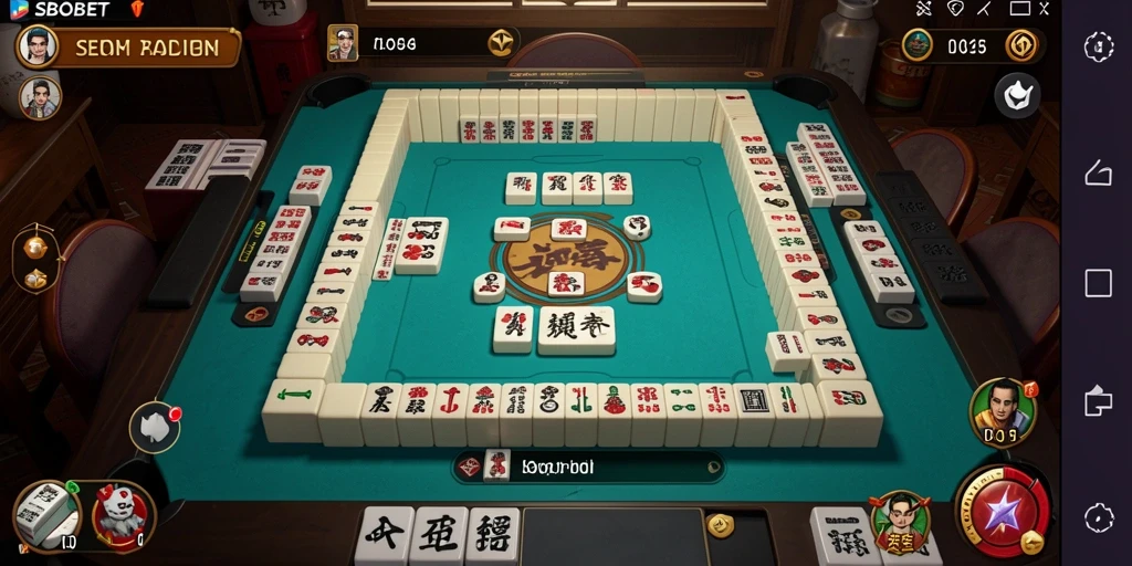 Tampilan permainan Mahjong yang menarik dan menyenangkan.