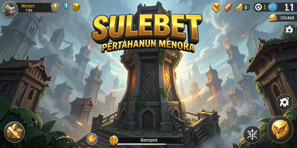 Tampilan menarik gameplay menara pertahanan dalam SULEBET.