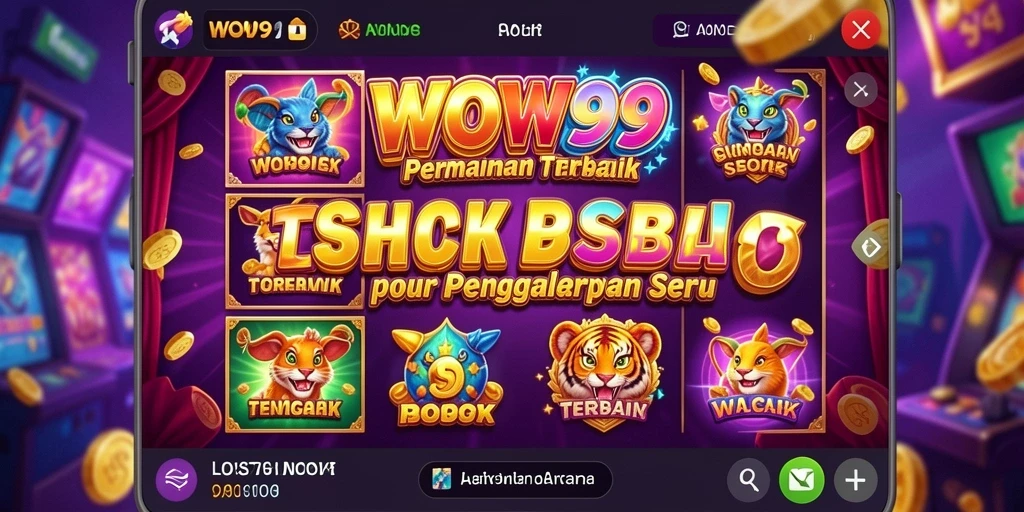 Gambaran gameplay WOW99 dengan tema slot yang menarik dan interaktif.